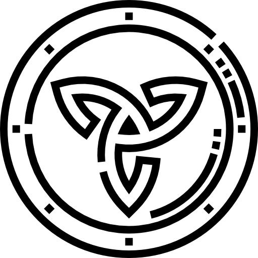 valknut Detailed Straight Lineal icono