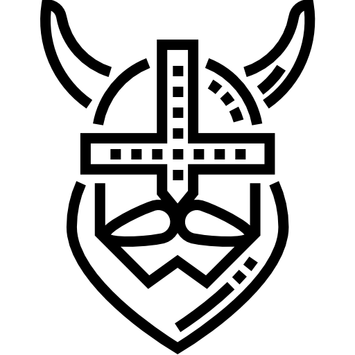 vikingo Detailed Straight Lineal icono