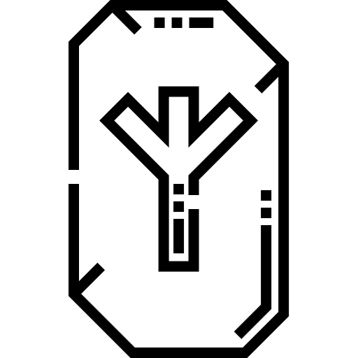 runa Detailed Straight Lineal icona