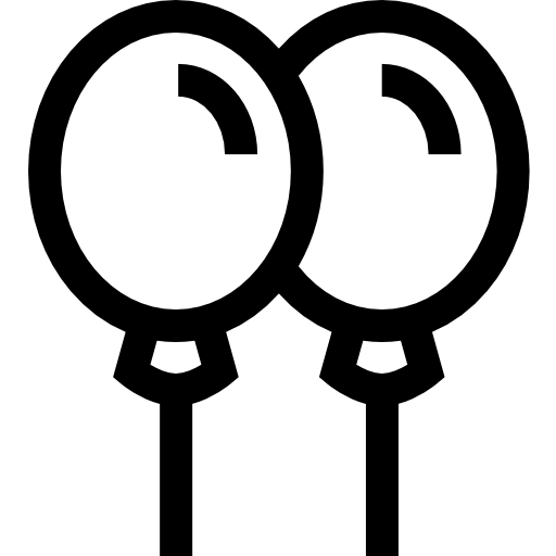 globos Basic Straight Lineal icono