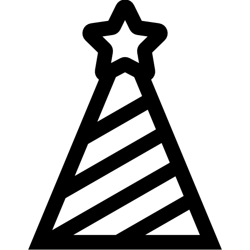 パーティーハット Basic Straight Lineal icon
