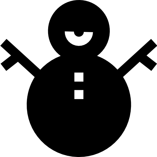 monigote de nieve Basic Straight Filled icono