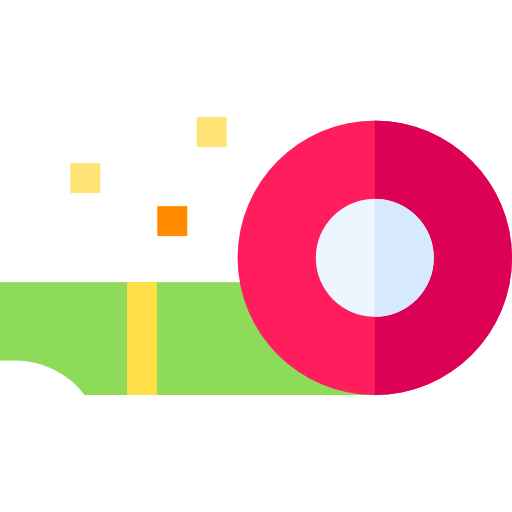 Party blower Basic Straight Flat icon