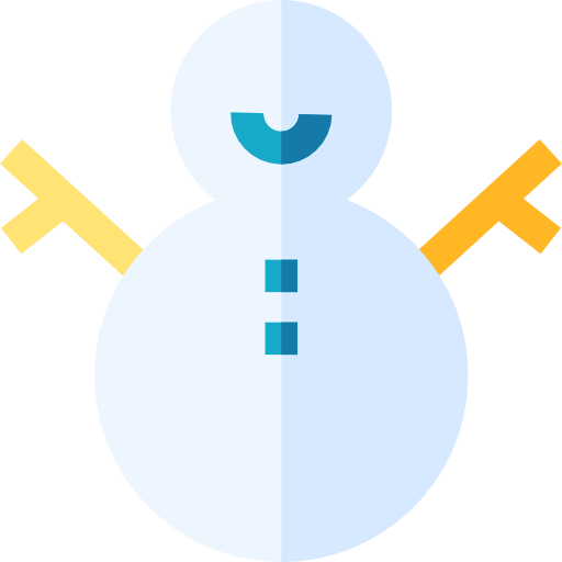 Снеговик Basic Straight Flat иконка