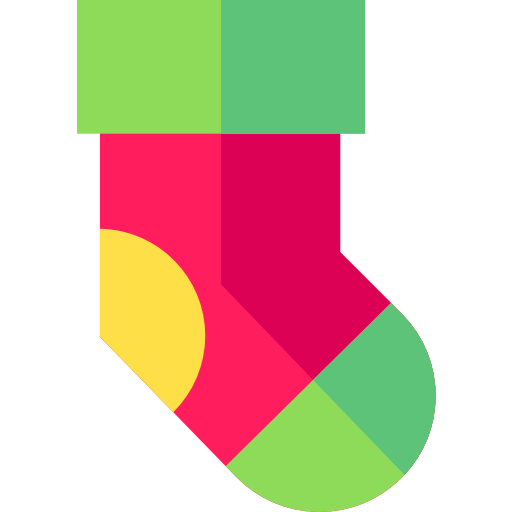 Christmas sock Basic Straight Flat icon