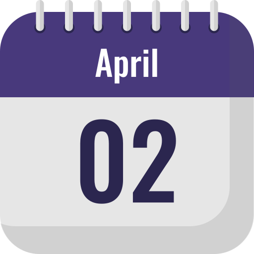 2. april Generic color fill icon