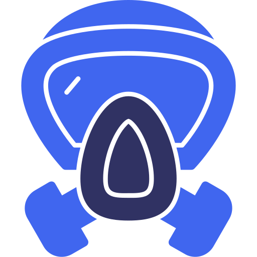 Gas mask Generic color fill icon