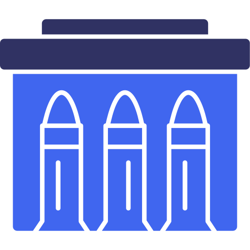 Ammunition Generic color fill icon