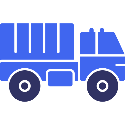 Военный грузовик Generic color fill иконка