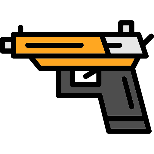 handgeweer Generic color lineal-color icoon