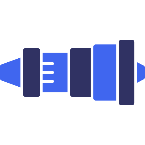 silnik odrzutowy Generic color fill ikona