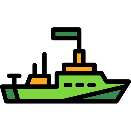 Корабль Generic color lineal-color иконка
