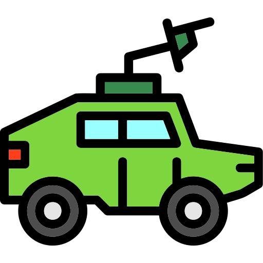 vehículo militar Generic color lineal-color icono