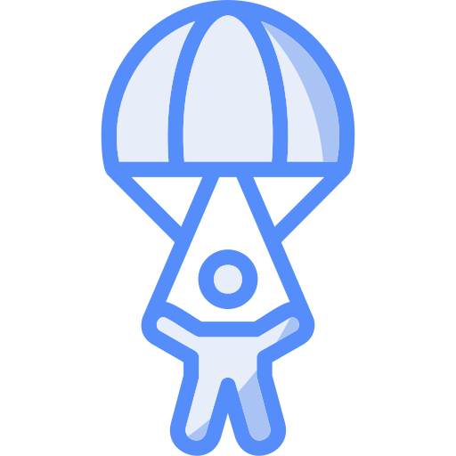 paracadutista Generic color lineal-color icona