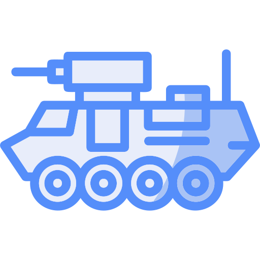 Armored vehicle Generic color lineal-color icon