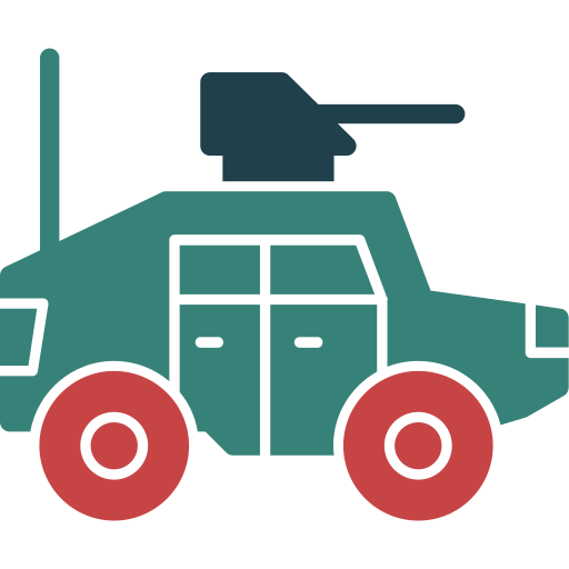 Humvee Generic color fill icon