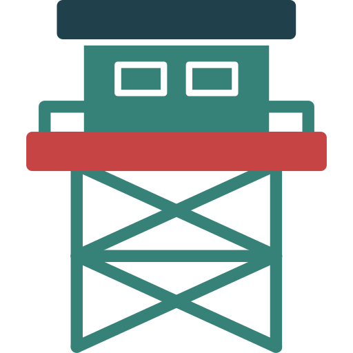 wieża strażnicza Generic color fill ikona
