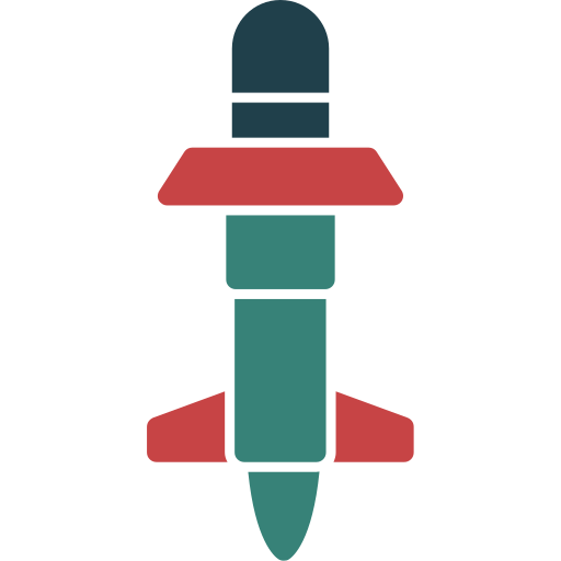 미사일 Generic color fill icon
