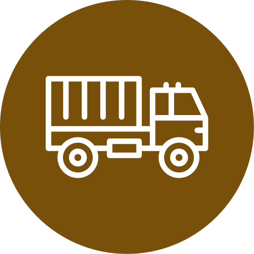 Military truck Generic color fill icon