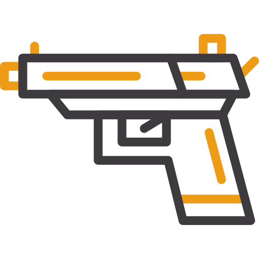 handgeweer Generic color outline icoon