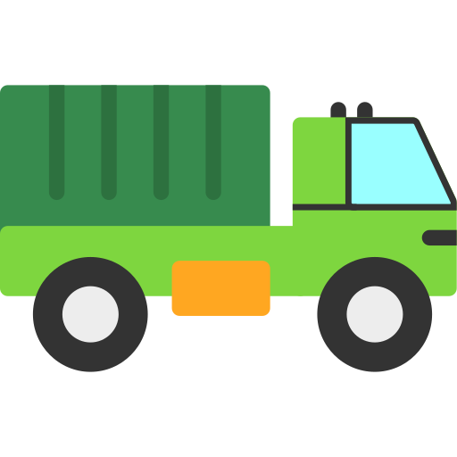 wojskowa ciężarówka Generic color fill ikona