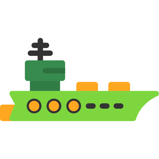 Aircraft carrier Generic color fill icon