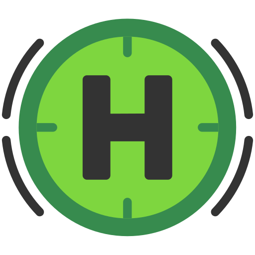 Helipad Generic color fill icon