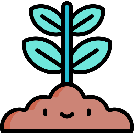 Растение Kawaii Lineal color иконка