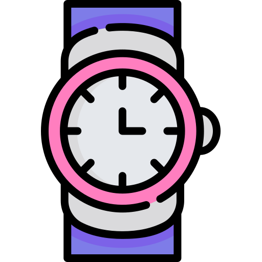 zegarek na rękę Kawaii Lineal color ikona