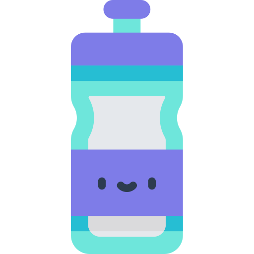 Бутылка с водой Kawaii Flat иконка