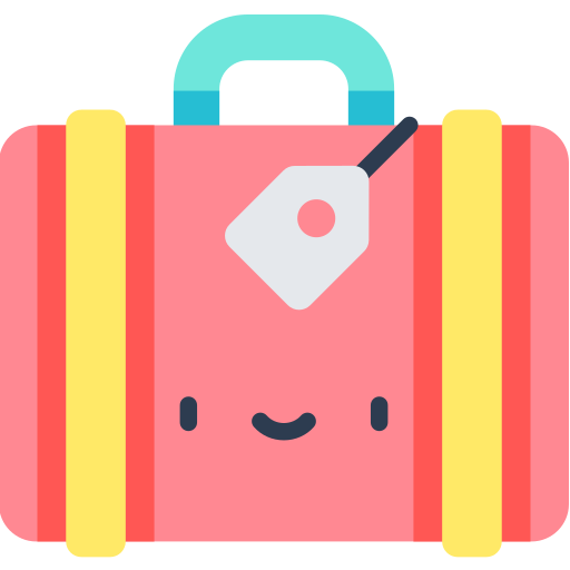 Baggage Kawaii Flat icon