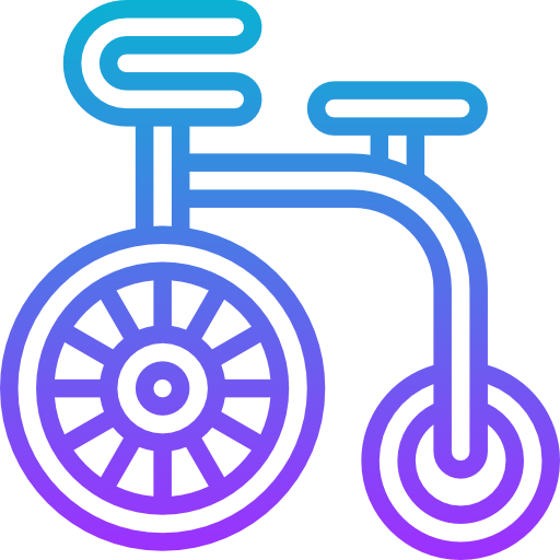 곡예 자전거 Meticulous Gradient icon