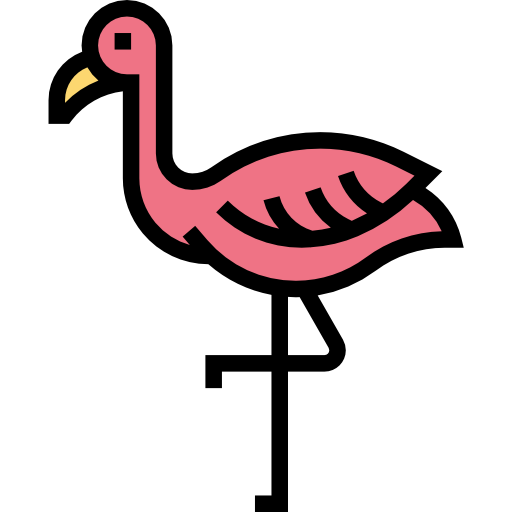 flamingo Meticulous Lineal Color icoon