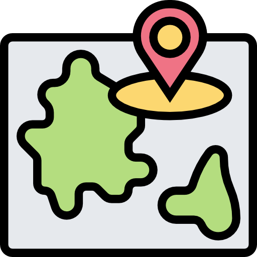 Map travel Meticulous Lineal Color icon