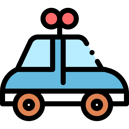 zabawka samochodowa Detailed Rounded Lineal color ikona