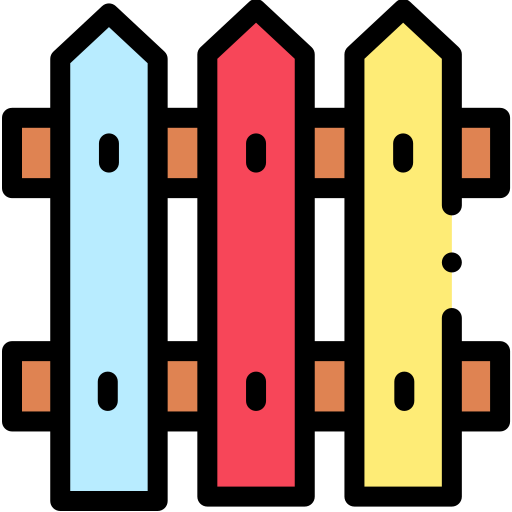clôtures Detailed Rounded Lineal color Icône
