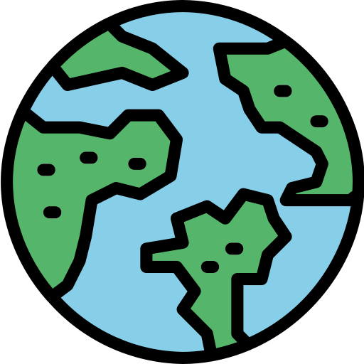 지구 Smalllikeart Lineal Color icon
