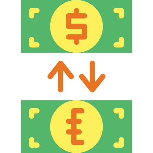 Exchange Smalllikeart Flat icon