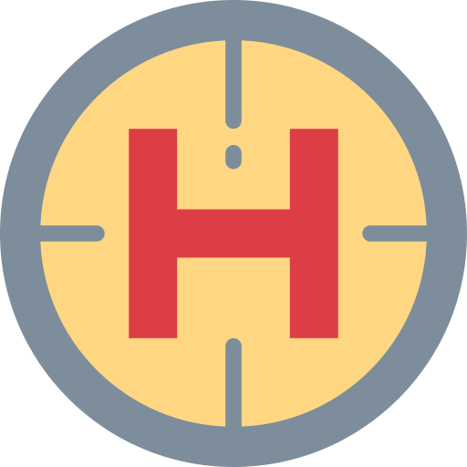 ヘリポート Smalllikeart Flat icon