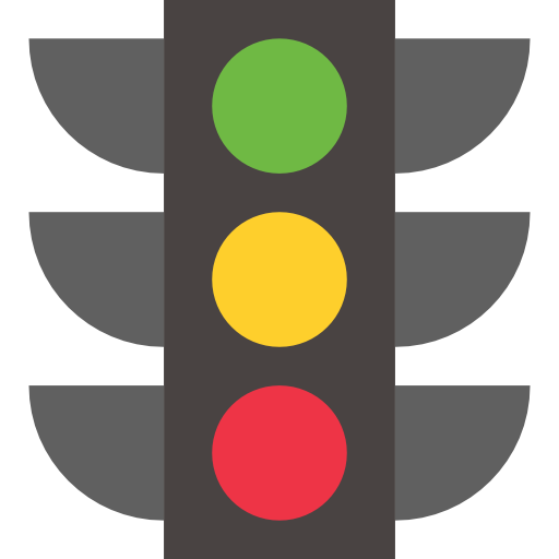Traffic light turkkub Flat icon