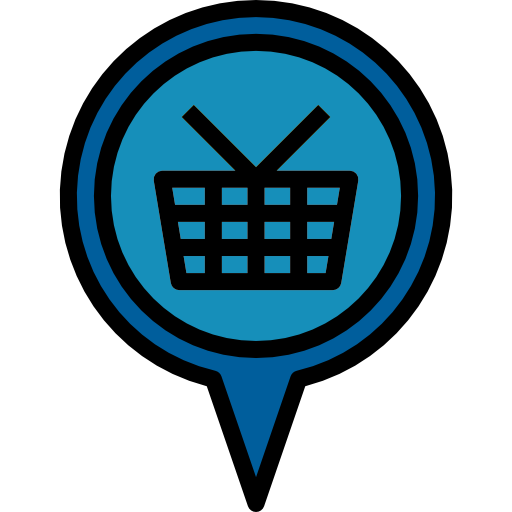 Shopping basket turkkub Lineal Color icon