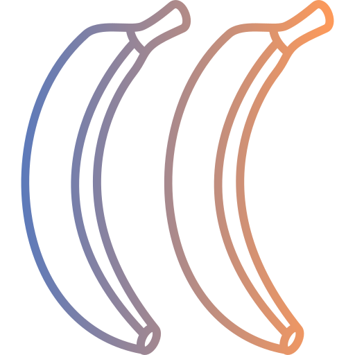 bananen Generic gradient outline icoon