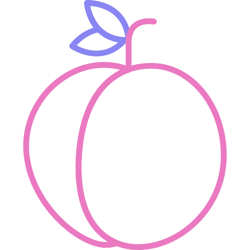 Peach Generic color outline icon