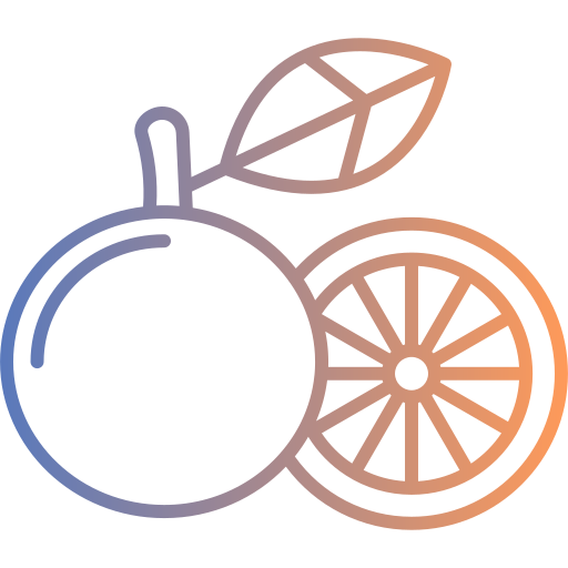 Grapefruit Generic gradient outline icon