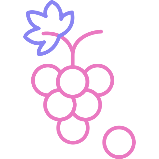 Grapes Generic color outline icon