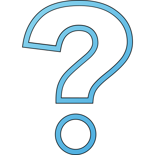 Question Generic gradient lineal-color icon