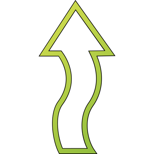 flecha em zigue-zague Generic gradient lineal-color Ícone