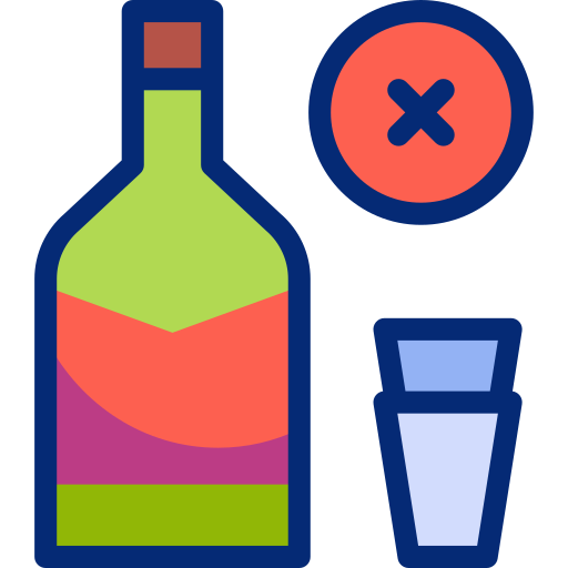No alcohol Basic Accent Lineal Color icon