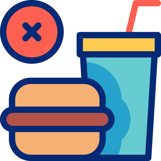 No junk food Basic Accent Lineal Color icon