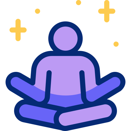 瞑想 Basic Accent Lineal Color icon